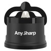 AnySharp Affilacoltelli, Sicurezza Mani Libere, Potente Suzione PowerGrip, Affila Sicuramente