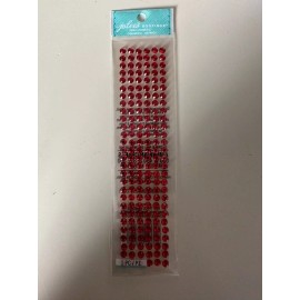 Jolee's Boutique Embellishments Red Thick Borders Gemstone Stickers Scrapbooking