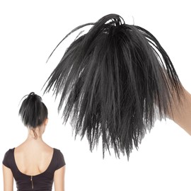 Hair Pieces for Women Straight Synthetic Hairpiece Fully Short Hair Accessories Scrunchie for Girls 0806