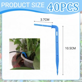 THXFUNAREA 40pcs Irrigation Dripper 3/5mm Hose Arrow Drip Irrigation Emitter Micro Dripper Sprinkler Drip Blue