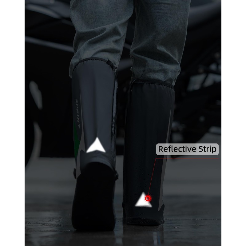 RINJOY Waterproof Shoe Covers with Reflector for Men and Women