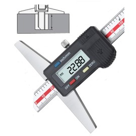 GLTL General Tools Depth Gauge Vernier Caliper,0-6"/150mm,0-8"/200mm,0-12"/300mm (Digital 0-300mm)