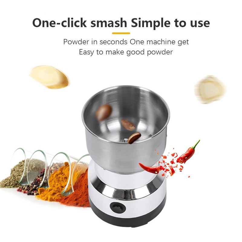 Grinder Household Mini Stainless Steel Electric Pulverizer Four Edged Blade