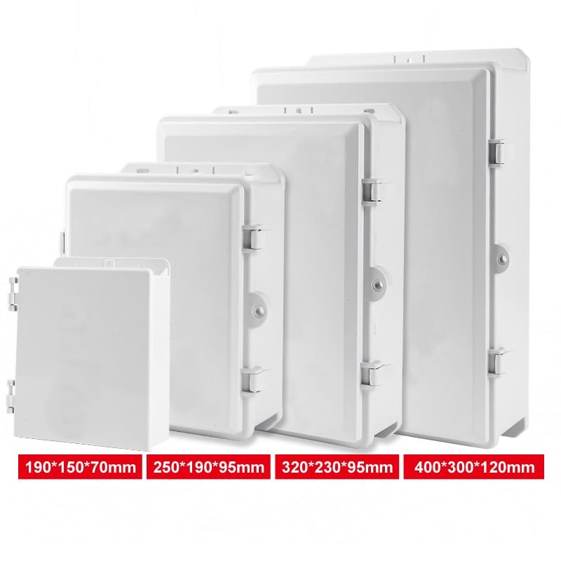 Outdoor Electrical Junction Box ABS Plastic Dustproof Junction Box, Indoor&Outdoor