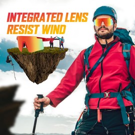 NICBOOY Sports Fan Sunglasses, Oversized Sports Sunglasses, UV400 Protection Sports Sunglasses with Adjustable Temple for Men & Women