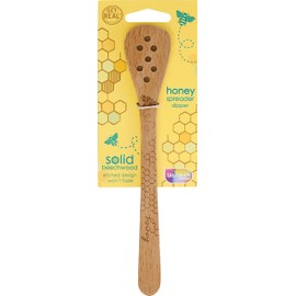 Talisman Designs Laser Etched Beechwood Honey Spreader | Honey Bee Design | Honey Spoons | Cooking Beechwood Utensils | Honey Server | Kitchen Utensils