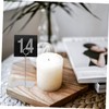 CAXUSD 25pcs Black and White Double Sided Table Number Table