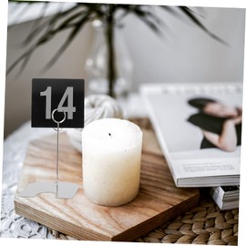 CAXUSD 25pcs Black and White Double Sided Table Number Table Place Cards Wedding Table Cards Name Place Cards Digital Sign Reusable Seats Sign Banquet Number Card PVC Desktop