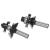 SICWOOD 2pcs V-Joint Tongue & Groove Bit Set 1/2 Shank,