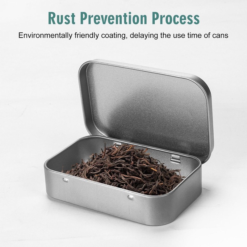 CQQNIU 8-Piece Iron Box With Lid, Rectangular Storage Box, Mini