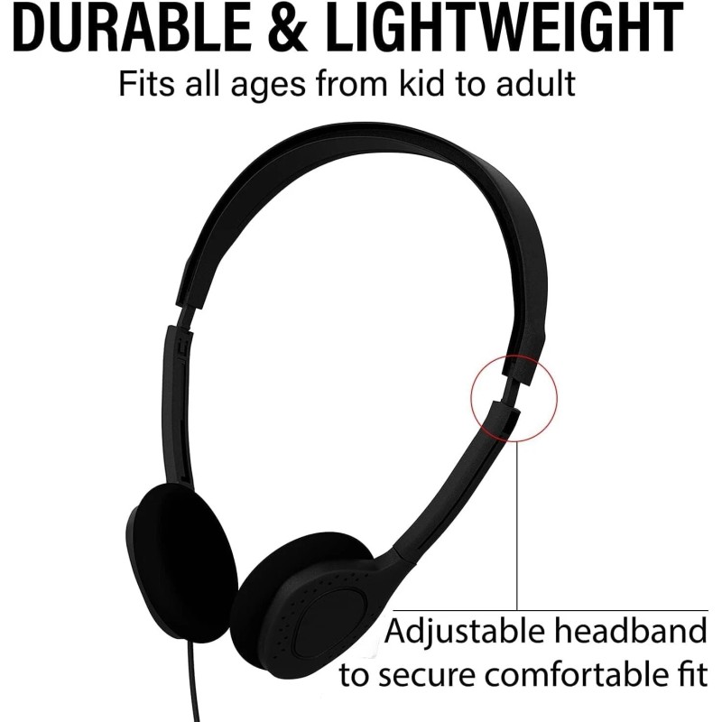 Bulk Headphones Headphones 10 Pack Bulk Multi Color for School