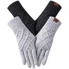REACH STAR 2 Pairs Winter Gloves for Women, Touch Screen