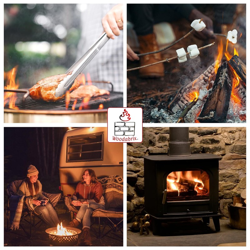 Natural Wood Eco Firelighters. 96 Sustainable Fire-starters Ideal for Wood