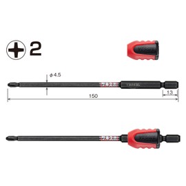 Vessel NMCS16215 40 V Compatible Sakisbo Step Bit +2 x 150 1 Piece with Screw Mag Catcher