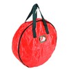 Christmas Wreath Storage Bag PE Woven Fabric Dustproof Round Red