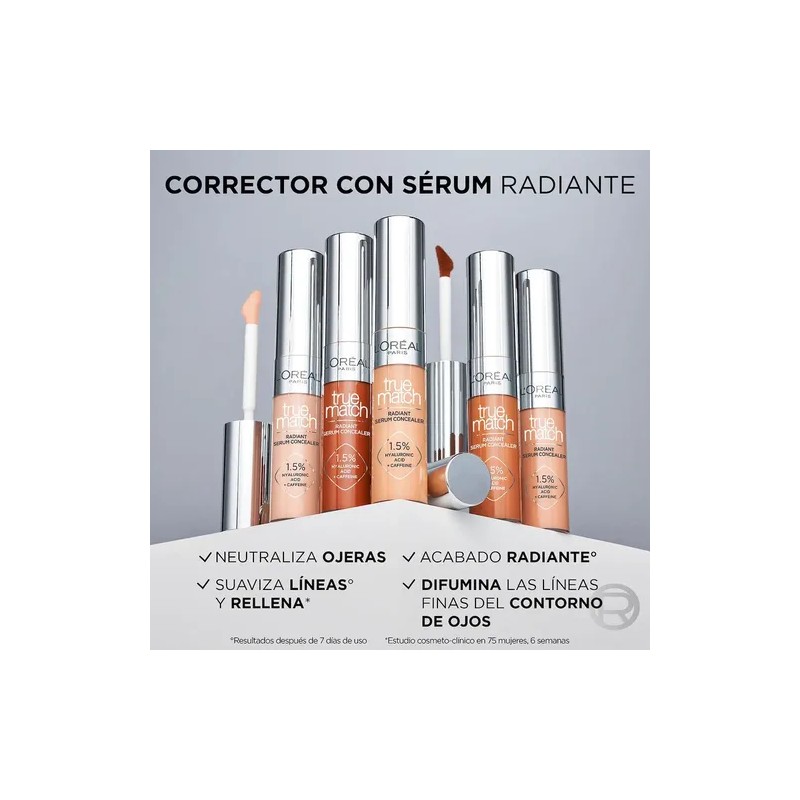 L'oréal Paris Corrector True Match con Ácido Hialurónico Tono 8N