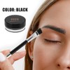 Gel para Cejas con Cepillo Resistente al Agua Negro