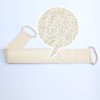 Luffa Exfoliating Back Scrubber for Shower, Double Side Scrubbing Strap,