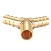 sourcing map Tee Brass Barb Fitting Reducer Y Shape 3