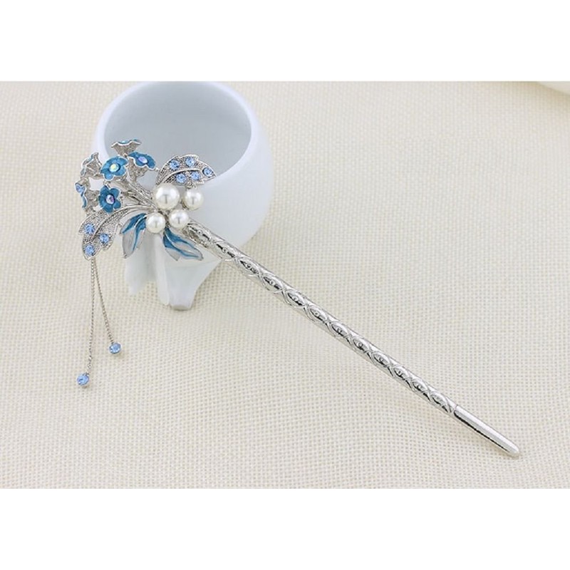 Miaomyao Kanzashi Hair Ornament, Kimono, Pearl, Bijou, Flower, Bouquet, Hair