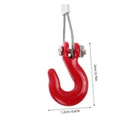 FELTECHELECTR Rc Car Winch Set 90046 Compatible Trailer Tow Chain Towing Metal Rope with Snatch Strap