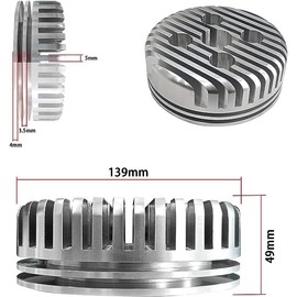 CDHPOWER LD100 Cylinder Head, Higher Performance Racing Head for 2 Stroke LD100-100cc/YD85