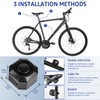 Cruxer Bike Alarm USB Rechargeable Wireless Anti-Theft Vibration Alarm,110db Volume