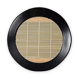 J-kitchens Soba Bowl, Zaru Soba, 10.2 inches (26 cm), Habuchi Soba Plate, Black Yuzu Tenmoku, Break-resistant, Resin, Φ10.3 x 0.8 inches (26.1 x 2.1 cm), Made in Japan