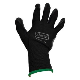 Guante Nylon Palma Nitrilo Lion Tools 0859 Color Negro Mediano 12 Pares