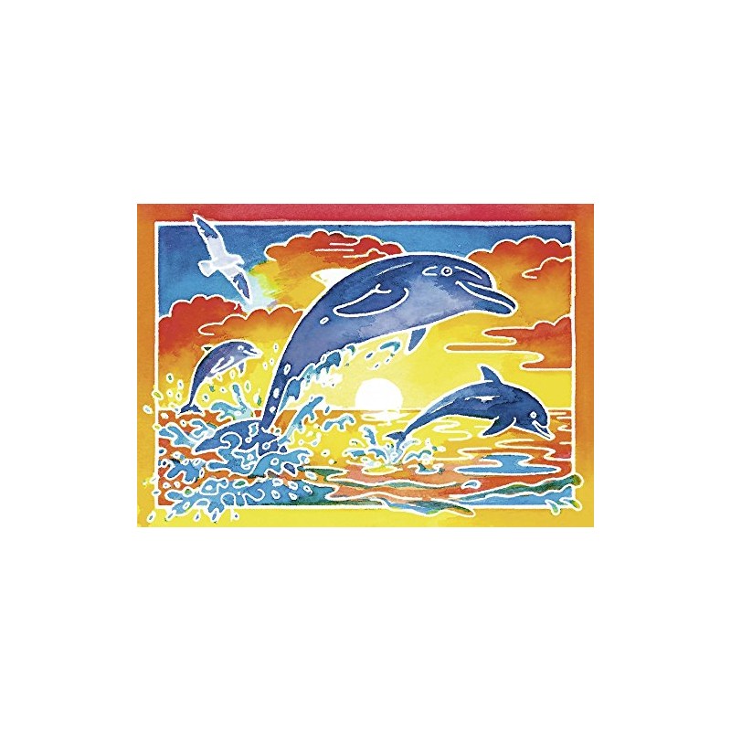 Ravensburger – Playing Dolphins. Watercolour Painting Mini