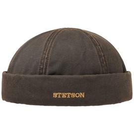 Stetson Old Cotton Winter Docker Hat Beanie (M (56-57 cm) - Brown)