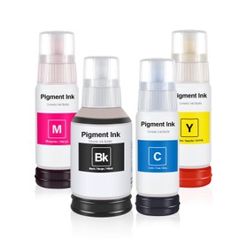 542 Refill Bottle Ink Replacement for 542 T542 Work for EcoTank Pro ET-5150 ET-5170 ET-5180 ET-5800 ET-5850 ET-5880 ET-16650 ET-16600 WorkForce ST-C8000 ST-C8090 Printer (Black Color, 4-Pack)