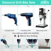 LEKOMESH Diamond Core Drill Bits Tile Hole Saw Cutter 10MM
