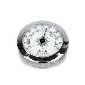 Large Analog Hygrometer, Silver