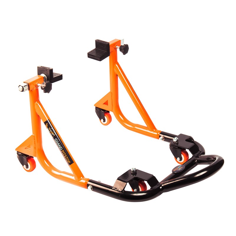 GRAND PITSTOP Universal Adjustable Rear Paddock Stand for Motorcycles with