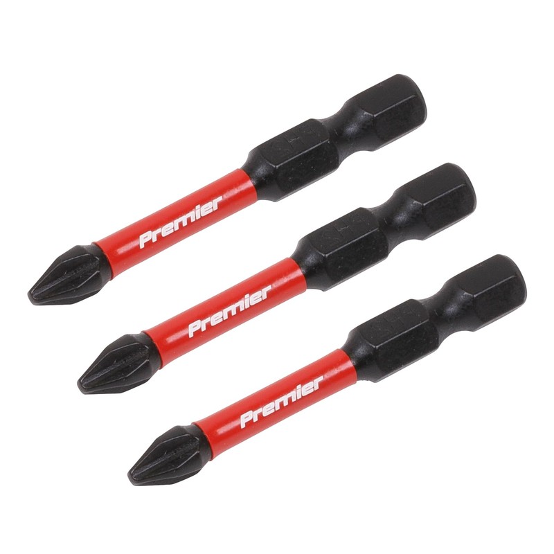 Sealey AK8230 3pc 50mm Phillips #2 Impact Power Tool Bit