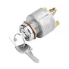 Universal Ignition Switch Lock Cylinder with Keys Aluminum Alloy Replacement