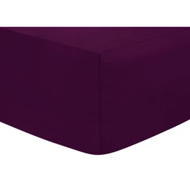 Fitted Sheets 25CM Extra Deep Percale - Purple - Single