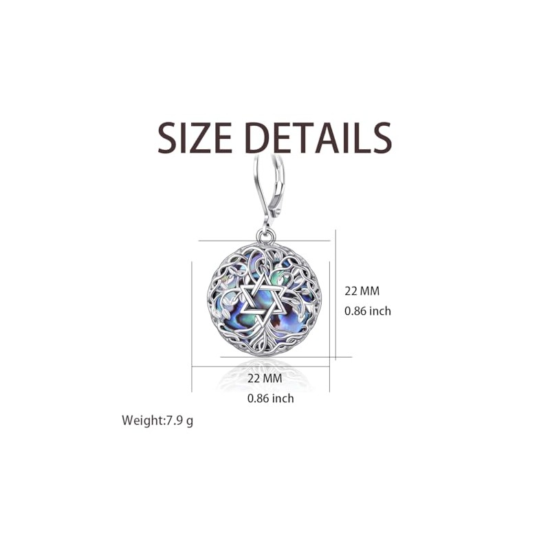 TALYKONG Star of David Earrings for Women Jewish Earrings Jewelry