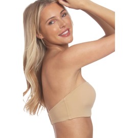 Dominique Women's Bella Seamless Hidden Underwire Strapless Bra (32B-48DD/E) - Mocha - 42DD/E