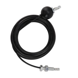 BROLEO Pulley Cable, Heavy Duty Adjustable Coated Durable Black Heavy Duty Pulley System Cable for Home (5m / 16.4ft)