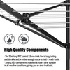 Outdoor Umbrella Clothesline, 165 Feet Heavy Duty Rotary Dryer with