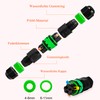 3-Pin Quick Connector Cable Connector Waterproof IP68 Earth Cable Connector
