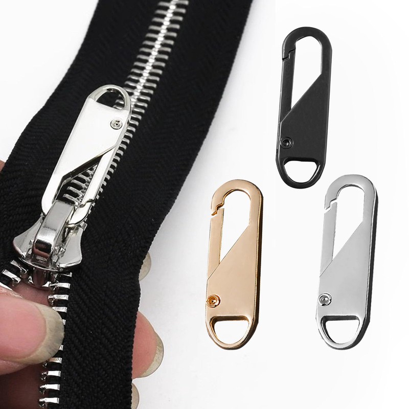 Deoward Zipper Pull, 6 PCS Replacement Metal Zipper Handle Mend