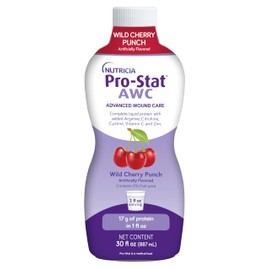 Pro-Stat Advanced Wound Care (AWC), Concentrated Liquid Protein Medical Food - Wild Cherry Punch Flavor, 30 Fl Oz bottle