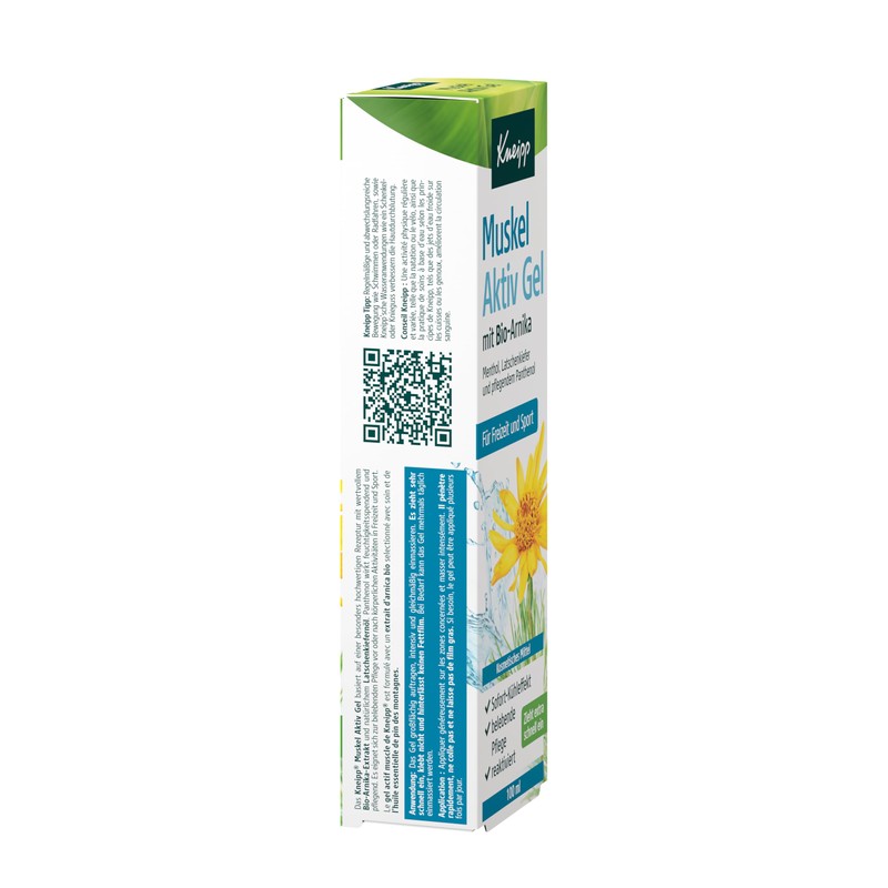Kneipp Muscle Active Gel with Organic Arnica, for Leisure and
