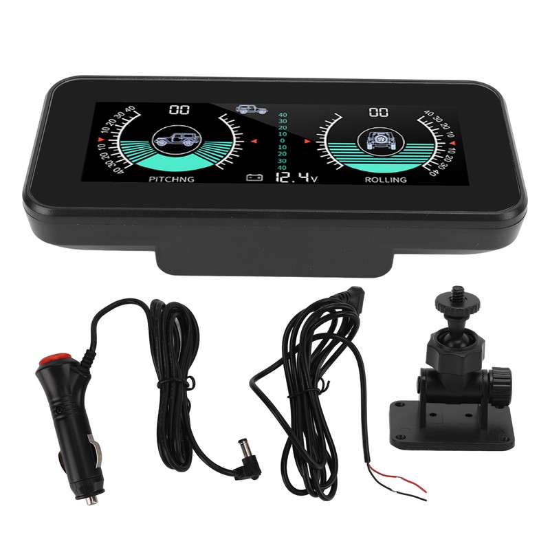 Universal Intelligent Car Inclinometer Tilt Gauge High Resolution HUD Digital