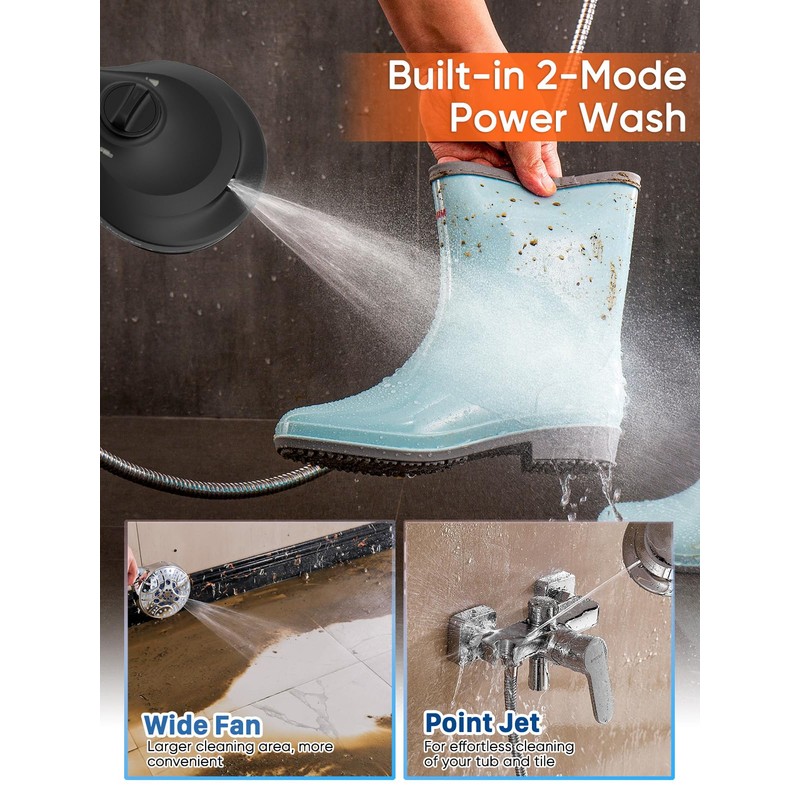 Pavezo® High Pressure Handheld Shower Head with Filter, ON/OFF Switch