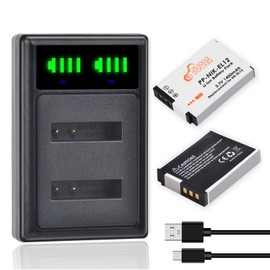 Pickle Power EN-EL12 Battery and LED Display Charger for Nikon S9900 S9700 S9500 S9300 S8200 S8100 S6300 S6200 S6100 S6000 AW130 AW120 AW100 B600 A1000 and More