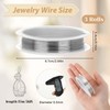 Bewudy 3 Rolls 0.3mm Copper Craft Wire for Jewelry Making,